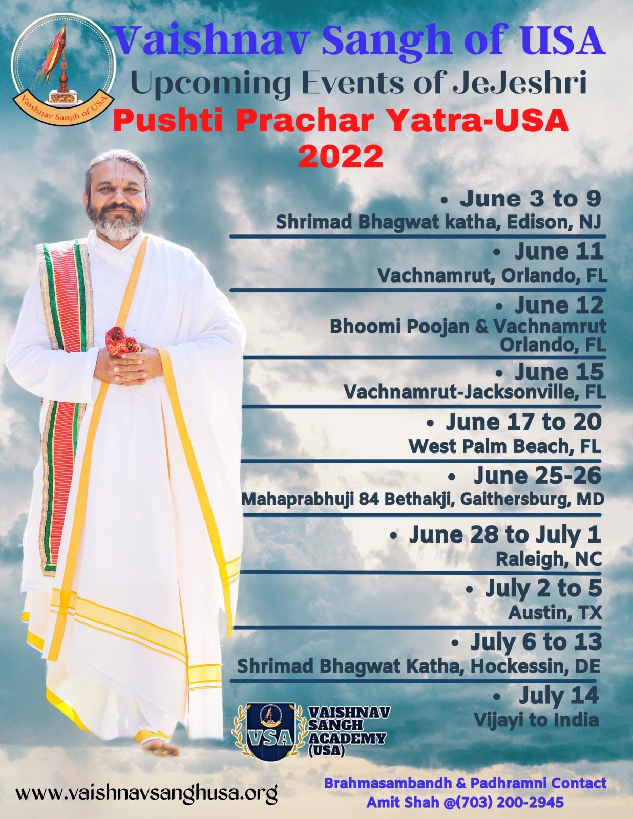 Pushti Prachar Yatra - USA